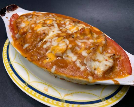 Baked Chicken Steak and Cheese with Tomato Sauce 鮮茄芝士焗雞扒